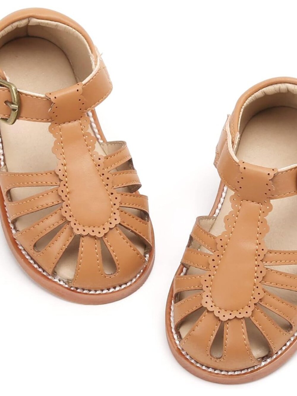 Toddler Girls Sandals Soft Rubber Princess Flat Shoes Flower Girl Shoes
